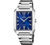 Festina Herrenuhr Rechteckig Stahl/Blau F20677/3