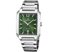 Festina F20677/5 Herren-Armbanduhr Rechteckig Stahl/Grün