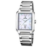 Festina F20679/2 Damenuhr Quarz Rechteckig Stahl/Perlmutt