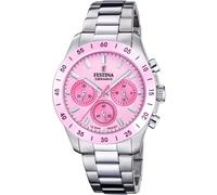 Festina F20693/2 Damenuhr Chronograph Stahl/Rosa