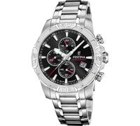 Festina Armbanduhr F20704/3 Timeless Chronograph Edelstahl 316L Quarz 10 ATM Herren Silber