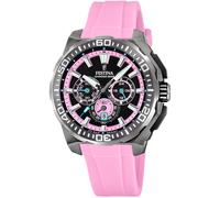 Festina F20725/2 Herren-Chronograph Schwarz/Rosafarben