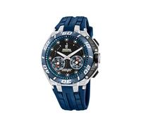 Festina F20763/1 Chrono Bike Connected Chronograph Uhr Herrenuhr Silikon Edelstahl 20 bar Analog Chrono Datum blau