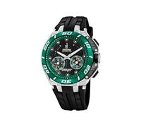 Festina F20763/2 Chrono Bike Connected Chronograph Uhr Herrenuhr Silikon Edelstahl 20 bar Analog Chrono Datum schwarz