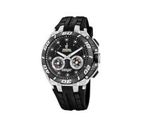 Festina F20763/3 Chrono Bike Connected Chronograph Uhr Herrenuhr Silikon Edelstahl 20 bar Analog Chrono Datum schwarz