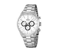 Festina Herren Armbanduhr aus Edelstahl in der Farbe Silber 43,5mm, Wasserdichtigkeit: 5Bar, F16820/Q