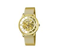 Festina Automatikuhr F20667/1 Herren Edelstahl 316L goldfarben Saphirglas 5 ATM
