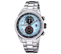 Festina Herren-Chronograph Stahl/Hellblau F20694/2