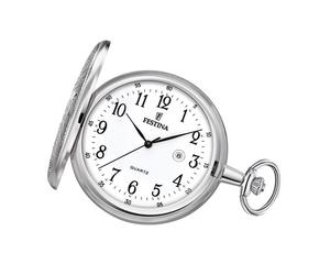 Festina Herren Taschenuhr mit TU Kette F2023/1 Edelstahl silber UF2023/1