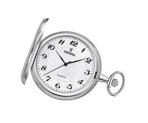 Festina Herren Taschenuhr mit TU Kette F2024/1 Edelstahl silber UF2024/1