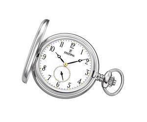 Festina Herren Taschenuhr mit TU Kette F2026/1 Edelstahl silber UF2026/1