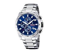 Festina Herren Uhr Analog aus Edelstahl 316L - Quarzwerk - Chronograph - Kalender - Mineralglas mit hoher Widerstandsfähigkeit - Wasserdicht bis 10 ATM - Casual F20463/2 Chrono Sport