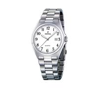 Festina Herren Uhr Analog aus Edelstahl 316L Silber - Quarzwerk - Kalender - Mineralglas mit hoher Widerstandsfähigkeit - Wasserdicht bis 5 ATM F16374/1