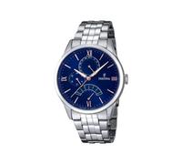 Festina Herren Uhr Analog aus Edelstahl 316L Silber - Quarzwerk - Mineralglas mit hoher Widerstandsfähigkeit - Wasserdicht bis 5 ATM - Elegant - Multifunktion F16822/3