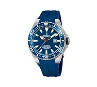 Festina Herren Uhr Analog mit Blauem Kautschukarmband - Quarzwerk - Kalender - Saphirglas mit hoher Widerstandsfähigkeit - Wasserdicht bis 20 ATM F20664/1 The Originals
