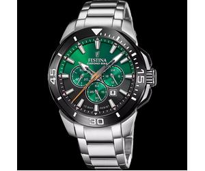 Festina Herren Uhr Chrono bike Collection Grün F20641/B Edelstahl