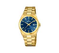 Festina Herrenarmbanduhr F20555/4 – klassisches Stahlband, Edelstahl 316L goldfarben, Quarz, 5 ATM