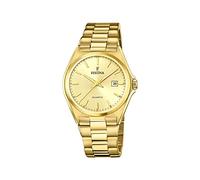 Festina Herrenuhr Analog aus Edelstahl 316l Goldfarben