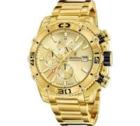 Festina Sportuhr F20492/1 – Herren Analoguhr Edelstahl 316L Goldfarben, Chronograph, 10 ATM