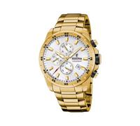 Festina Herren Armbanduhr Chrono Sport F20541/1 Edelstahl 316L Quarz IP gelbgold