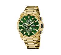 Festina Uhren F20541/3 Herren-Armbanduhr Chronograph Goldfarben/Grün