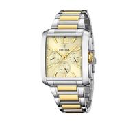 Festina Herrenuhr Analog aus Edelstahl 316l Mehrfarbig | Quarzwerk, Chronograph, Widerstandsfähiges Mineralglas, Wasserdicht 5 ATM F20637/2 Special Prices
