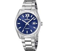 Festina Herrenuhr Analog aus Edelstahl 316l Silberfarben