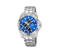 Festina Herrenuhr Analog aus Edelstahl 316l Silberfarben