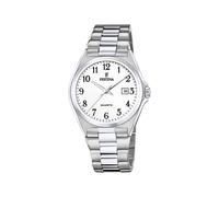 Festina Herrenuhr Analog aus Edelstahl 316l Silberfarben