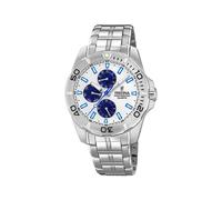 Festina Herrenuhr Analog aus Edelstahl 316l Silberfarben