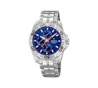 Festina Herrenuhr Analog aus Edelstahl 316l Silberfarben