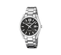 Festina Herrenuhr Analog aus Edelstahl 316l Silberfarben