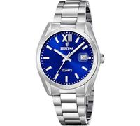 Festina Herrenuhr Analog aus Edelstahl 316l Silberfarben