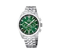 Festina Herrenuhr Analog aus Edelstahl 316l Silberfarben F20742/5 | Quarzwerk, Chronograph, Kalender, Robustes Mineralglas