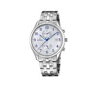 Festina Herrenuhr Analog aus Edelstahl 316l Silberfarben | Quarzwerk, Chronograph, Kalender, Widerstandsfähiges Mineralglas F6854/A Timeless Chronograph