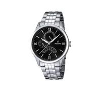 Festina Herrenuhr Analog aus Edelstahl 316l Silberfarben | Quarzwerk, Widerstandsfähiges Mineralglas, Wasserdicht 5 ATM Elegant, Multifunktion F16822/4