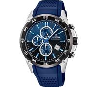 Festina Herrenuhr Analog aus Edelstahl und Kautschuk Blau F20330/A