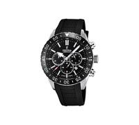 Festina Herrenuhr Analog aus Edelstahl und Kautschuk Schwarz