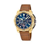 Festina Herrenuhr Analog aus Leder Braun F20728/1