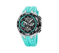 FESTINA Herrenuhr Analog Silikonarmband Blau Chrono Bike F20755/7 | Quarz-Uhrwerk, Datumsanzeige, Kratzfestes Mineralglas, 20 ATM Wasserdicht, Silikonarmband, Chrono Bike, Herrenuhr, F20755/7