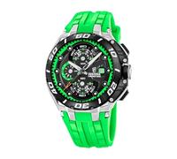 FESTINA Herrenuhr Analog Silikonarmband Grün Chrono Bike F20755/6 | Quarz-Uhrwerk, Datumsanzeige, Kratzfestes Mineralglas, 20 ATM Wasserdicht, Silikonarmband, Chrono Bike, Herrenuhr, F20755/6