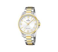 Festina Herren Armbanduhr Solar Energy F20657/1 Edelstahl 316L bicolor Mineralglas 5 ATM