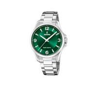 Festina Herrenuhr Analog Solar aus Edelstahl 316l Silberfarben