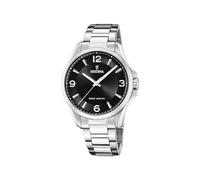 Festina Herrenuhr Analog Solar aus Edelstahl 316l Silberfarben