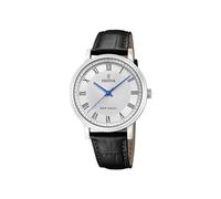 Festina Herrenuhr Analog Solar aus Leder Schwarz