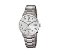 Festina Herrenuhr F20435/1 Calendario Titanium – Grau, Quarzwerk, Datum, 5 ATM