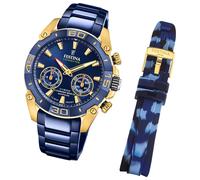 Festina Herrenuhr Chrono Bike F20547/1 Armbanduhr Edelstahl blau UF20547/1