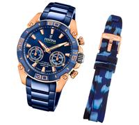 Festina Herrenuhr Chrono Bike F20549/1 Armbanduhr Edelstahl blau UF20549/1