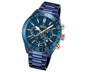 Festina Herrenuhr Keramik F20576/1 Armbanduhr Edelstahl schwarz UF20576/1