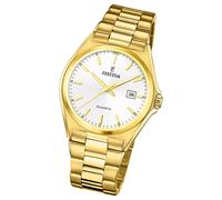 Festina Herrenuhr Klassik F20555/2 Armbanduhr Edelstahl gold UF20555/2